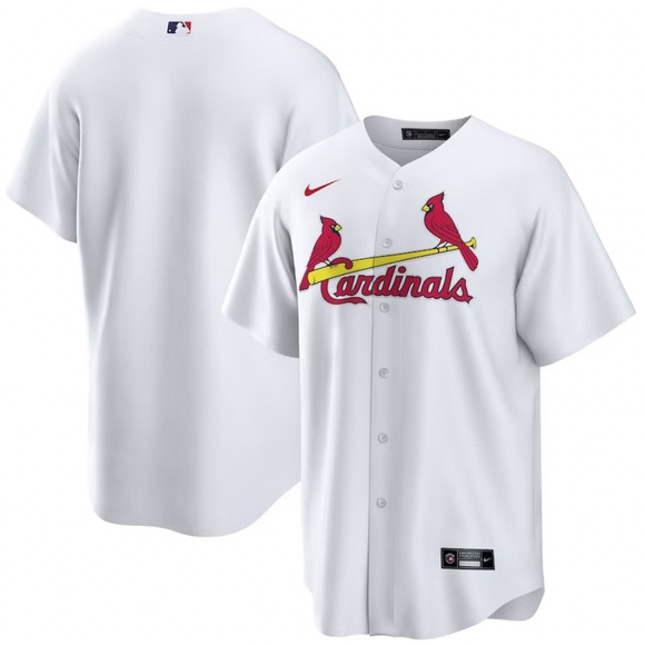 Nike Authentic St. Louis Cardinals MLB Baseball White Jersey Men’s Size: L - Picture 2 of 6